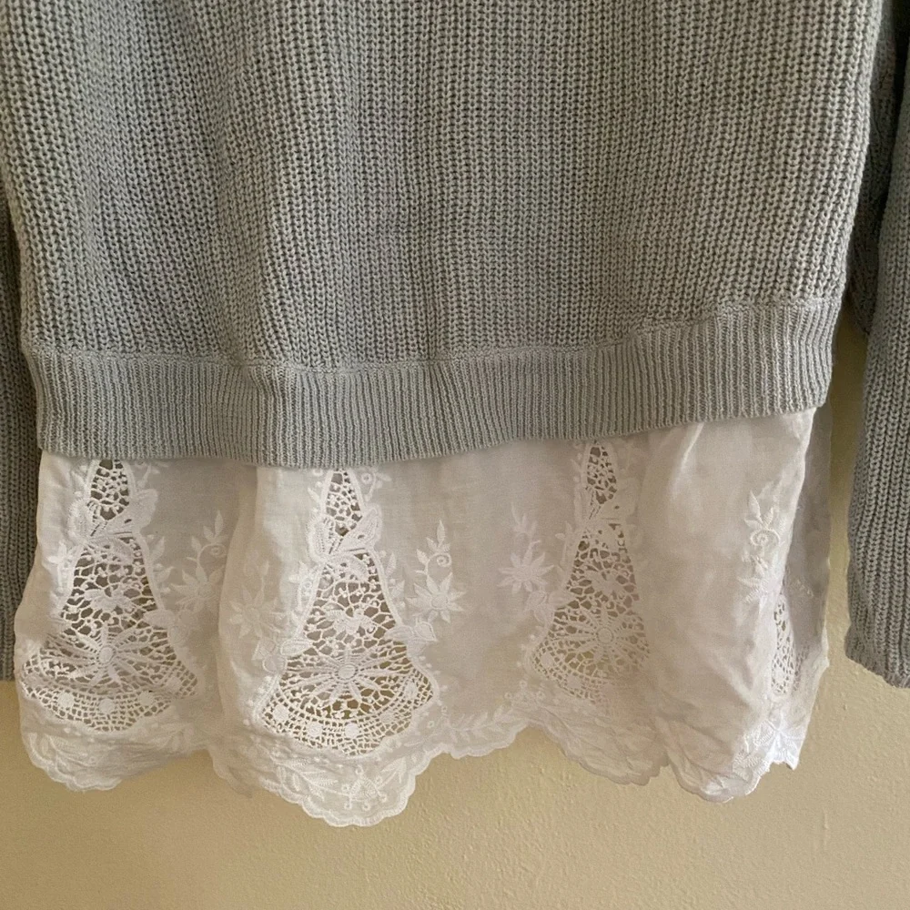 Cato oversized Sweater with Lace bottom Size 18 / 20W - Picture 4 of 9